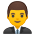 Man office worker emoji